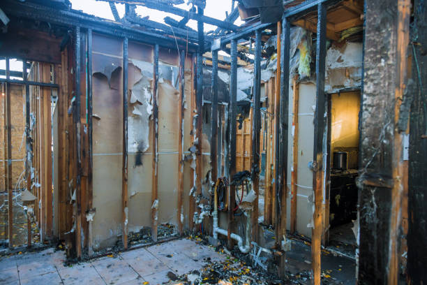 Professional Emergency Fire Cleanup technician working in Keyport, NJ